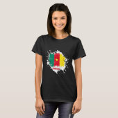 T-shirt Cameroon Splash (Devant entier)
