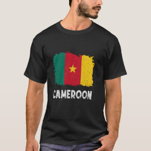 T-shirt Cameroun Drapeau Vintage racines camerounaises Cam