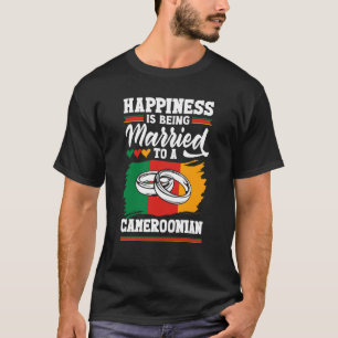 T-shirt Cameroun Le Bonheur Du Drapeau Est Marié À Un Jeu