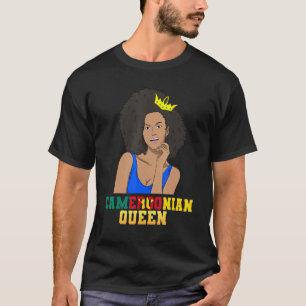 T-shirt Cameroun Pavillon camerounais Fière Princesse Rein