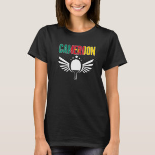 T-shirt Cameroun Ping Pong Supporters de Tennis de Table