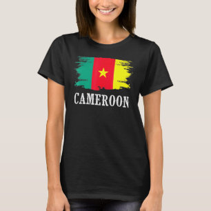 T-shirt Cameroun vintage Drapeau I Love Cameroun