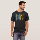 T-shirt Camino de Santiago. Chemin de Saint Jacques. logo  (Devant entier)