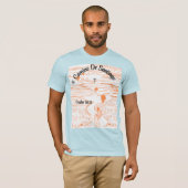 T-shirt Camino de Santiago Compass - Psaume 16:11 Christia (Devant entier)