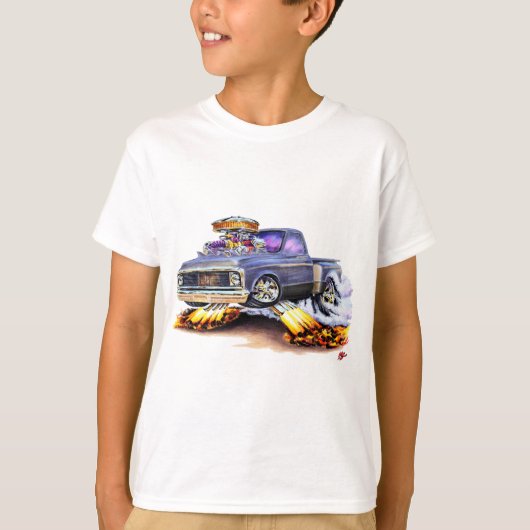 T-shirt Camion 1970-72 de gris de Chevy C10 (Devant)