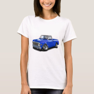 T-shirt Camion 1970-72 supérieur Bleu-Blanc de Chevy C10