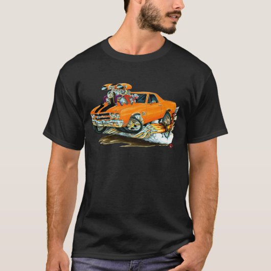 T-shirt Camion 1970 Orange-Noir d'EL Camino (Devant)