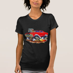 T-shirt Camion 1971-72 de monstre 4x4 Rouge-Noir d'EL