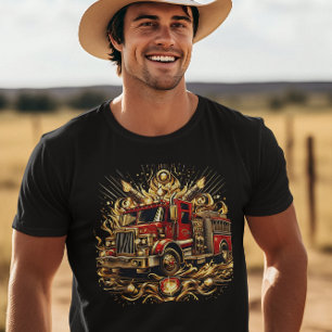 T-shirt Camion À Flames