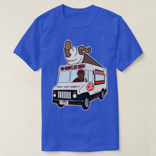 T-shirt Camion à glace à gros vers (Design devant)