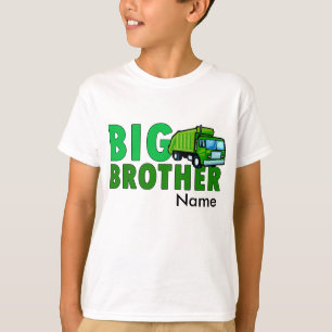 T-shirt Camion à ordures de frère avec le nom personnali