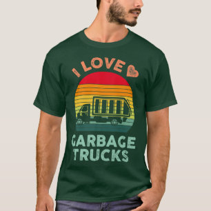 T-shirt Camion à ordures J'adore les camions à ordures pou