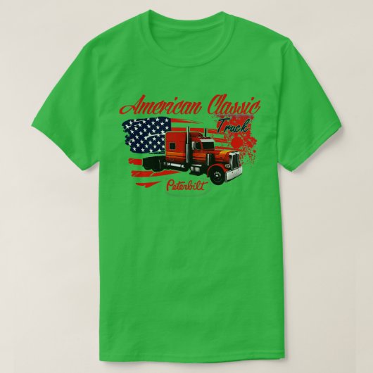 T-shirt Camion américain classique (Design devant)