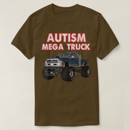 T-shirt Camion Autism Mega (Design devant)