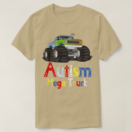 T-shirt Camion Autism Mega 27 (Design devant)