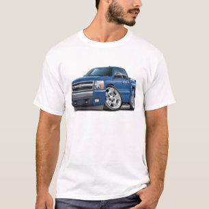 T-shirt Camion bleu de granit de Chevy Silverado Dualcab