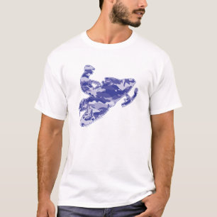 T-shirt Camion Blue Sled sur copie noire