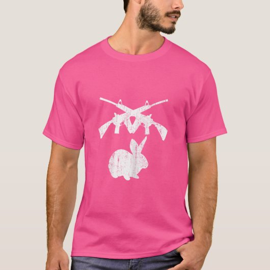 T-shirt Camion Bunny Ar-15 Rifles Hunter Tireur compétitif (Devant)