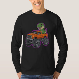 T-shirt Camion Chibi Monster Avec T-Rex Art