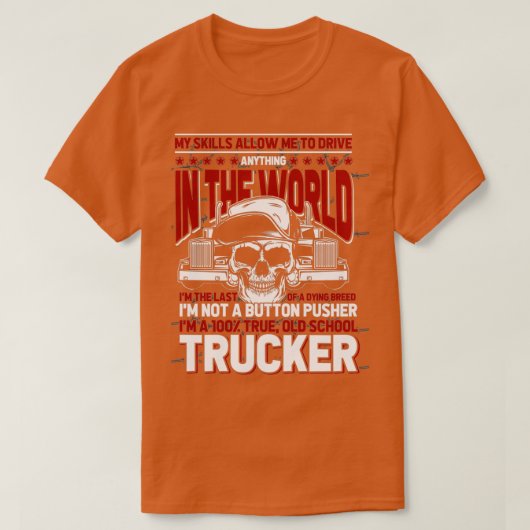 T-shirt Camion conducteur Old School (Design devant)