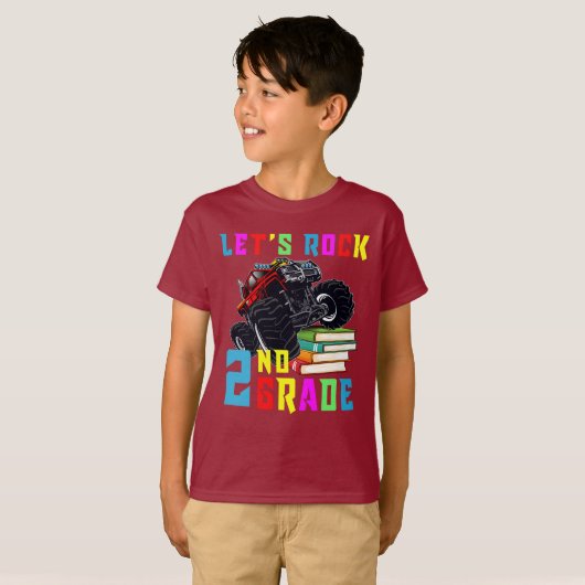 T-shirt Camion Cool ROCK 2nd GRADE (Devant entier)