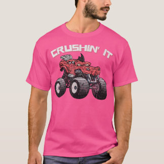 T-shirt Camion Crushin' Monster Vintage Retro 268