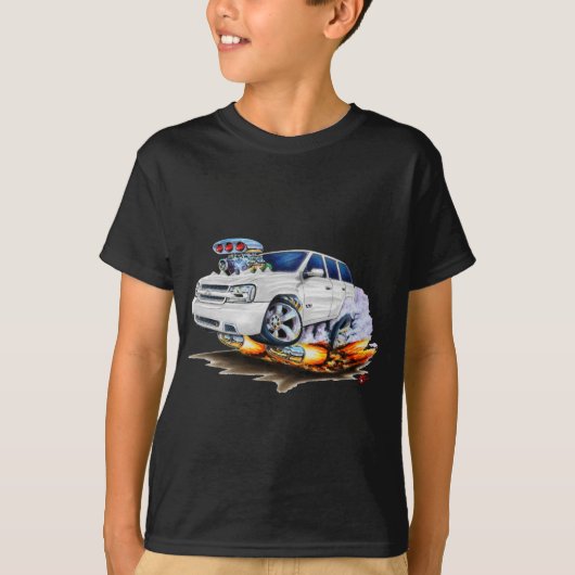 T-shirt Camion de blanc du pionnier solides solubles (Devant)