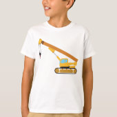 T-shirt Camion de construction de grue (Devant)