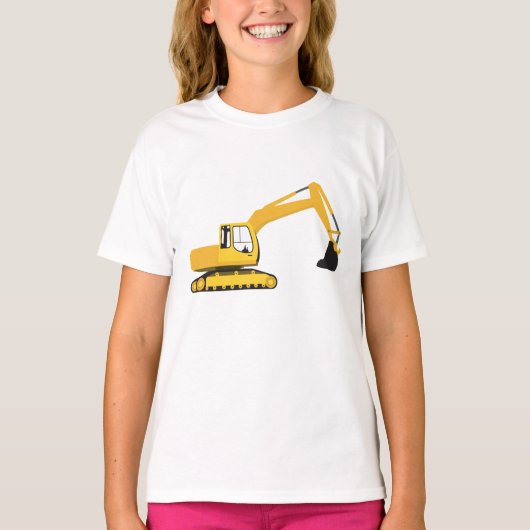 T-shirt Camion de construction de l'excavateur (Devant)