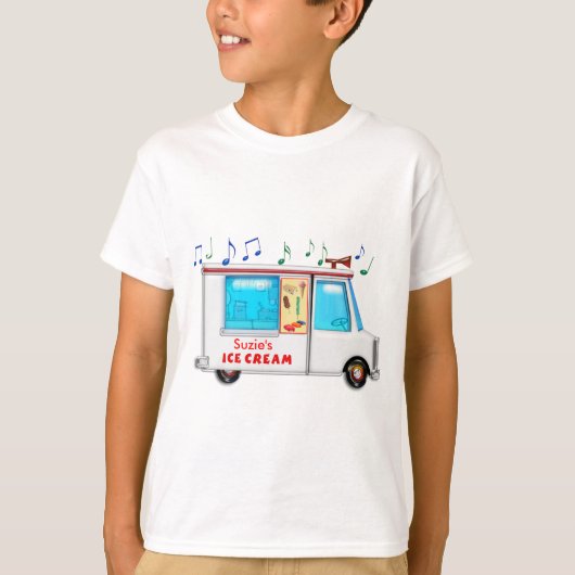 T-shirt Camion de crème glacée (Devant)