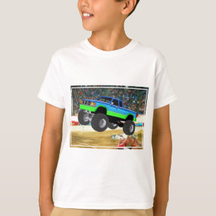 T-shirt Camion de monstre merveilleux dans l'arène