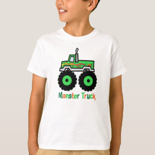 T-shirt Camion de monstre vert