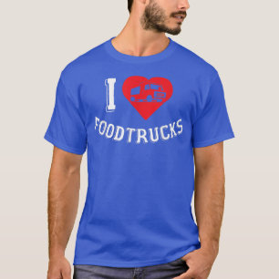 T-shirt Camion de nourriture Amour Camions de glace Fastfo
