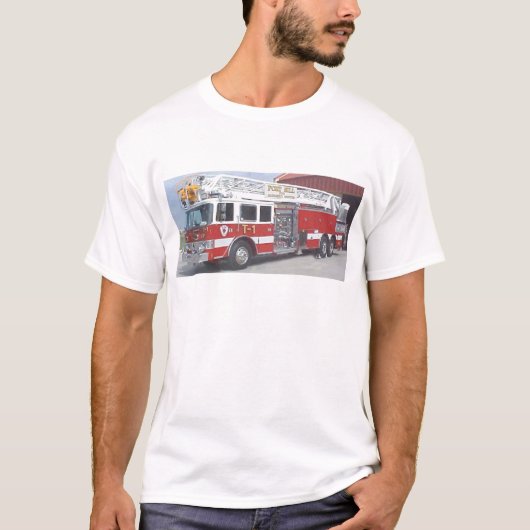 T-shirt camion de pompiers (Devant)