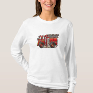 T-shirt Camion de pompiers d'échelle