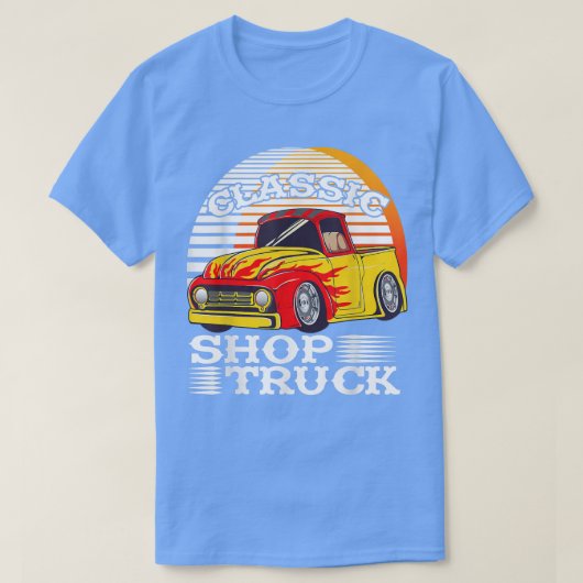 T-shirt Camion de ramassage Customisé Classic Shop Camion  (Design devant)