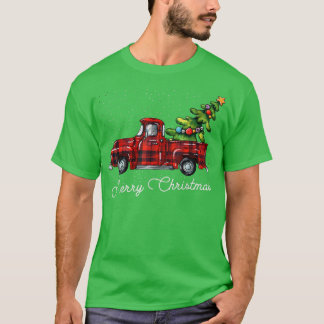 T-shirt Camion de ramassage de Buffalo Rouge avec char de