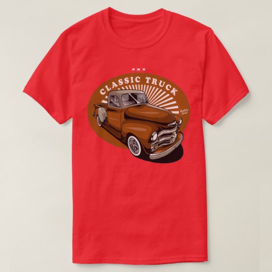 T-shirt Camion de ramassage vintage (Design devant)