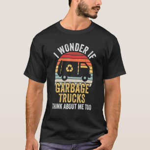 T-shirt Camion de recyclage des déchets Éboueur Recycler