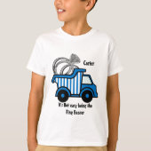 T-shirt Camion de vidange Bleu (Devant)