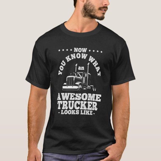 T-shirt Camion Diesel Highway Meilleur emploi Argent Camio (Devant)