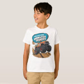 T-shirt Camion Enthousiaste pour enfant et monstre (Devant entier)