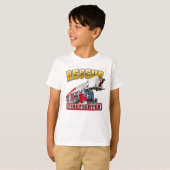 T-shirt Camion-feu de dessin (Devant entier)