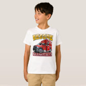 T-shirt Camion-feu de dessin (Devant entier)