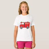 T-shirt Camion feu rouge (Devant entier)