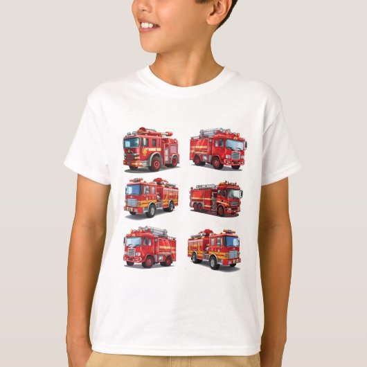 T-shirt Camion feu rouge (Devant)