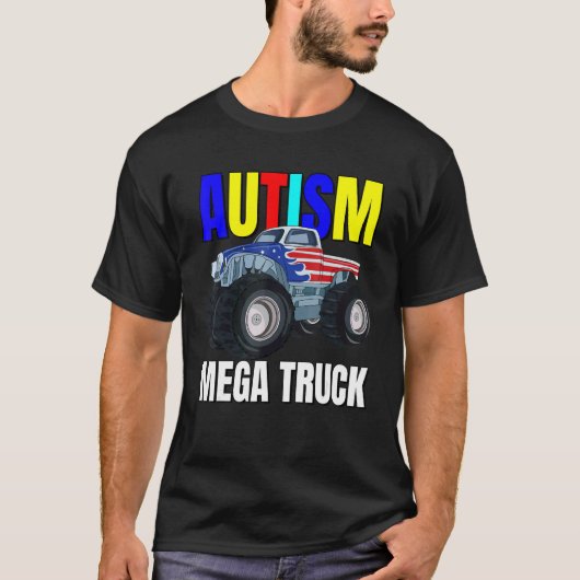 T-shirt Camion géant de l'autisme (Devant)