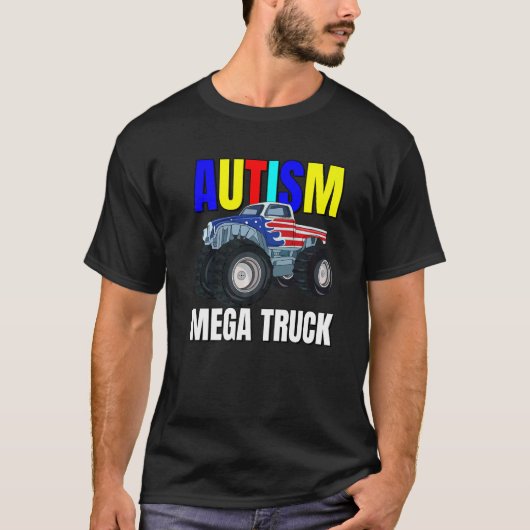 T-shirt Camion géant de l'autisme (Devant)