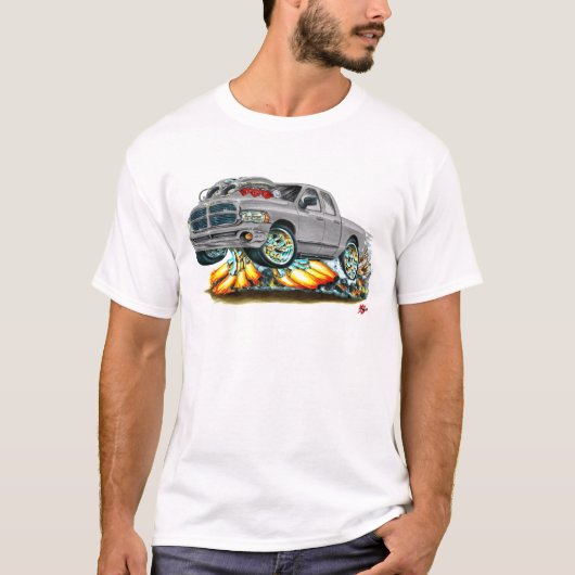 T-shirt Camion gris de cabine de Dodge SRT10 double (Devant)
