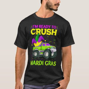 T-shirt Camion Jester Monster Je suis prêt à écraser Mardi